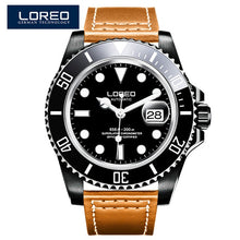 Load image into Gallery viewer, 2019 New 20bar Diving Watch Automatic Luxury brand LOREO Sapphire Mechanical Watch Men Calendar Luminous Water Ghost Green Watch