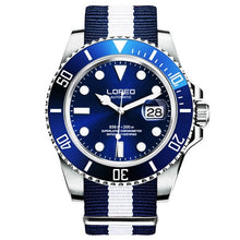 Load image into Gallery viewer, 2019 New 20bar Diving Watch Automatic Luxury brand LOREO Sapphire Mechanical Watch Men Calendar Luminous Water Ghost Green Watch