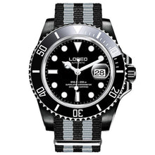 Load image into Gallery viewer, 2019 New 20bar Diving Watch Automatic Luxury brand LOREO Sapphire Mechanical Watch Men Calendar Luminous Water Ghost Green Watch