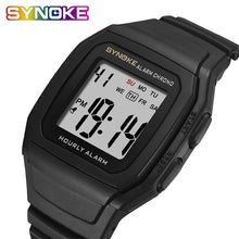 Load image into Gallery viewer, SYNOKE Men&#39;s Watches Relogio Masculino Multi Functional Sports Electronic Watch Men Waterproof Women Square Brand Luxury Band