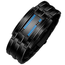 Load image into Gallery viewer, Future Technology Binary Watch Men&#39;s Women Black Stainless Steel Date Digital LED Bracelet Sport Watches