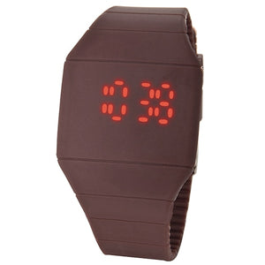 sport watch Fashion Men Lady Touch Digital LED Silicone Sport Wristwatch Ultra-thin Watch montre homme