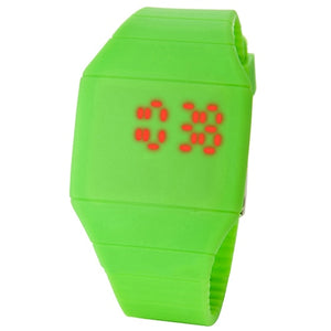 sport watch Fashion Men Lady Touch Digital LED Silicone Sport Wristwatch Ultra-thin Watch montre homme