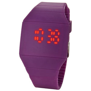 sport watch Fashion Men Lady Touch Digital LED Silicone Sport Wristwatch Ultra-thin Watch montre homme