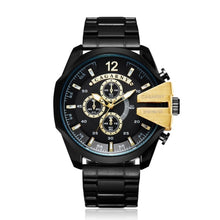 Load image into Gallery viewer, Cagarny Mens Quartz Wrist Watch Luxury Sport Wristwatch Waterproof Black Stainless Male Watches Clock Military Relogio Masculino