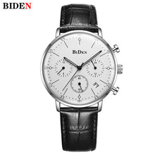 Load image into Gallery viewer, Biden Luxury Watch Men Top Brand Leather Strap Chronograph Waterproof Sports Quartz Wrist Watch Mens Fashion Business Male Clock