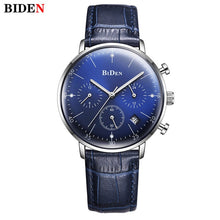 Load image into Gallery viewer, Biden Luxury Watch Men Top Brand Leather Strap Chronograph Waterproof Sports Quartz Wrist Watch Mens Fashion Business Male Clock