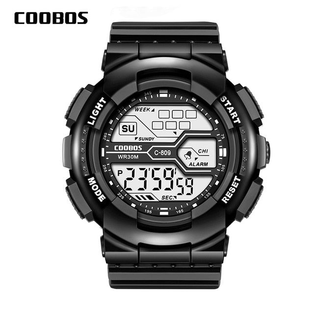 Trend Men's Sports Digital Watch Military Waterproof Mens Watches  LED Luminous WristWatch Male Casual Rubber Clock reloj hombre