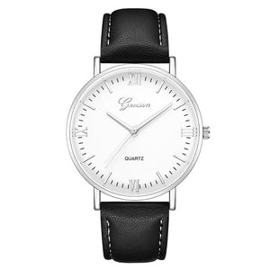 Geneva Mens Luxury Brand Watches Stainless Steel Analog Quartz Ladies Dress Wristwatches Clock Women's Watch montre homme QG