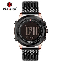 Load image into Gallery viewer, KADEMAN Military Sports Men&#39;s Watch Digital Display Waterproof Step Counter Leather Clock Top Luxury Brand LED Male Wristwatches