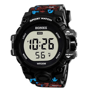 Men Sports Watches 50M Waterproof Back Light LED Digital Watch Chronograph Shock Double Time  Wristwatches For Gift #4M23#F