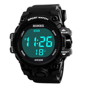 Men Sports Watches 50M Waterproof Back Light LED Digital Watch Chronograph Shock Double Time  Wristwatches For Gift #4M23#F