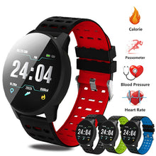 Load image into Gallery viewer, Men&#39;s Watch Sport Bracelet Smart Waterproof Fitness Bluetooth Connection Android ios System Heart Rate Monitor Pedometer Watch