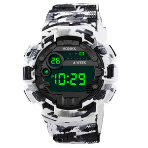 HONHX Fashion Sport Watch Men Outdoor Digital Watches LED Military Luxury Alarm Electronic Date Watch Bracelet Men 618