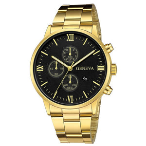 The Men Watches Luxury Brand Auto Date Gold Male Clock Sport Quartz Wrist Watch Men relogio masculino erkek kol saati