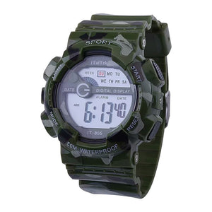 Multifunctional Digital Watch Electronic Camouflage 50M Waterproof Fashion S Shock Watch Montre Homme Sports Watches For Men Boy