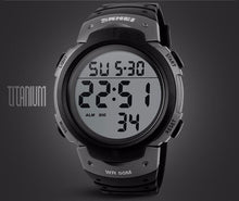 Load image into Gallery viewer, SKMEI Luxury Brand 50 Meter Waterproof Mens Sports Watches Digital LED Military Electronic Wrist Watch Fashion Sport Clock Men