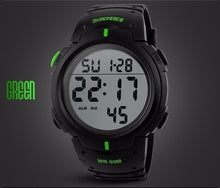 Load image into Gallery viewer, SKMEI Luxury Brand 50 Meter Waterproof Mens Sports Watches Digital LED Military Electronic Wrist Watch Fashion Sport Clock Men