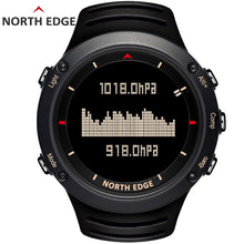 Load image into Gallery viewer, NORTH EDGE Men&#39;s sport Digital watch Hours Running Swimming sports watches Altimeter Barometer Compass Thermometer Weather men