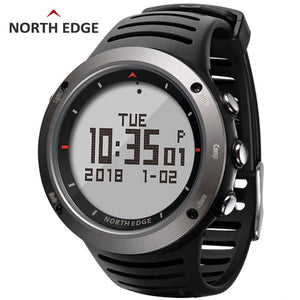 NORTH EDGE Men's sport Digital watch Hours Running Swimming sports watches Altimeter Barometer Compass Thermometer Weather men