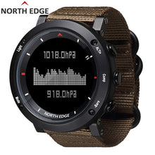 Load image into Gallery viewer, NORTH EDGE Men&#39;s sport Digital watch Hours Running Swimming sports watches Altimeter Barometer Compass Thermometer Weather men