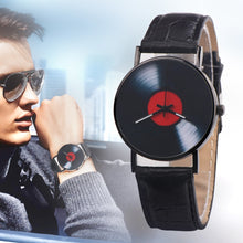 Load image into Gallery viewer, 2018 Retro Vinyl Record Dial Faux Leather Men Women&#39;s Watches Analog Quartz Wristwatch For Men Femme Gift