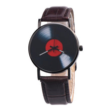 Load image into Gallery viewer, 2018 Retro Vinyl Record Dial Faux Leather Men Women&#39;s Watches Analog Quartz Wristwatch For Men Femme Gift