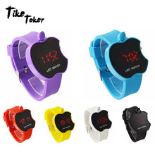 Load image into Gallery viewer, TIke Toker,LED Women&#39;s Watch Fashion Apple Shaped Colorful Silicone Geneva Watch Clock Women&#39;s Sports Watch Relogio feminino