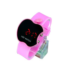 Load image into Gallery viewer, TIke Toker,LED Women&#39;s Watch Fashion Apple Shaped Colorful Silicone Geneva Watch Clock Women&#39;s Sports Watch Relogio feminino