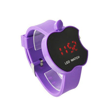 Load image into Gallery viewer, TIke Toker,LED Women&#39;s Watch Fashion Apple Shaped Colorful Silicone Geneva Watch Clock Women&#39;s Sports Watch Relogio feminino