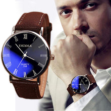 Load image into Gallery viewer, Wristwatch Male Fashion Leather Band Analog Quartz Round Wrist Business men watches top brand luxury men&#39;s watches erkek saat533