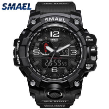 Load image into Gallery viewer, SMAEL Men Wrist Watch Sport Dual Display Analog Electronic Sports Watches Relogio Digital Esportivo LED Watch