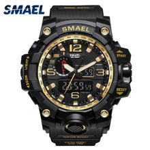 Load image into Gallery viewer, SMAEL Men Wrist Watch Sport Dual Display Analog Electronic Sports Watches Relogio Digital Esportivo LED Watch