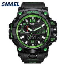 Load image into Gallery viewer, SMAEL Men Wrist Watch Sport Dual Display Analog Electronic Sports Watches Relogio Digital Esportivo LED Watch