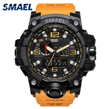 Load image into Gallery viewer, SMAEL Men Wrist Watch Sport Dual Display Analog Electronic Sports Watches Relogio Digital Esportivo LED Watch