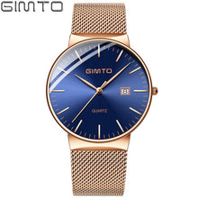 Load image into Gallery viewer, Reloj hombre Mens Watches Top Brand Luxury Gold Watch Men Sport Waterproof Quartz Wristwatch Ultra Thin Clock relogio masculino