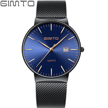 Load image into Gallery viewer, Reloj hombre Mens Watches Top Brand Luxury Gold Watch Men Sport Waterproof Quartz Wristwatch Ultra Thin Clock relogio masculino