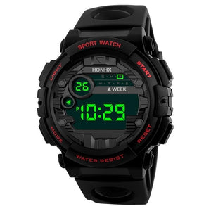 2019 New Luxury HONHX Mens Digital LED Watch Digital Date Alarm Waterproof Sport Men Outdoor Electronic Watch Clock Dropshipping