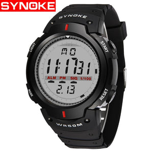 SYNOKE Watches Men 30M Waterproof Electronic LED Digital Watch Men Outdoor Mens Sports Wrist Watches Stopwatch Relojes Hombre