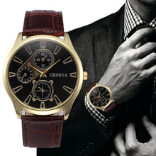 Load image into Gallery viewer, 2019 New Business Male Clock Retro Design Leather Band Analog Alloy Quartz Wrist Watch Digital dial luxury Men&#39;s Watches hourB40