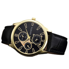 Load image into Gallery viewer, 2019 New Business Male Clock Retro Design Leather Band Analog Alloy Quartz Wrist Watch Digital dial luxury Men&#39;s Watches hourB40