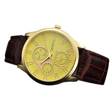 Load image into Gallery viewer, 2019 New Business Male Clock Retro Design Leather Band Analog Alloy Quartz Wrist Watch Digital dial luxury Men&#39;s Watches hourB40