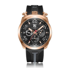 Load image into Gallery viewer, Rubber Strap T5 Luxury Gold Black male Quartz Chronograph gift Waterproof Sport Men Watch Mens Watches Man Wristwatch clock