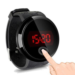 Men Fashion Waterproof LED Round Touch Screen Day Date Silicone Wrist Watch relogio digital watch sport watch