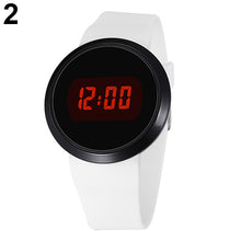 Load image into Gallery viewer, Men Fashion Waterproof LED Round Touch Screen Day Date Silicone Wrist Watch relogio digital watch sport watch