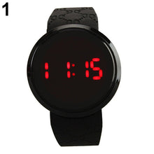 Load image into Gallery viewer, Men Fashion Waterproof LED Round Touch Screen Day Date Silicone Wrist Watch relogio digital watch sport watch